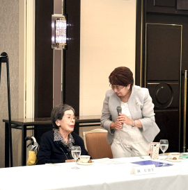 岡会員とメーキャップとしてご参加されたお嬢様の角田会員